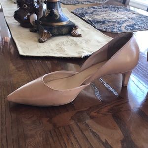Talbots D’Orsay Leather Pumps Size 6.5 Wide Width